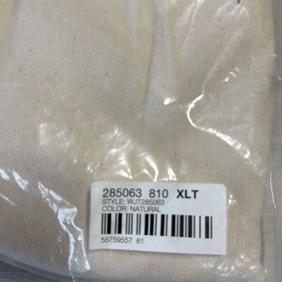 J.Jill Curved-Hem Natural Denim Jacket - XLT Tall NWT in Packaging - Picture 4 of 4